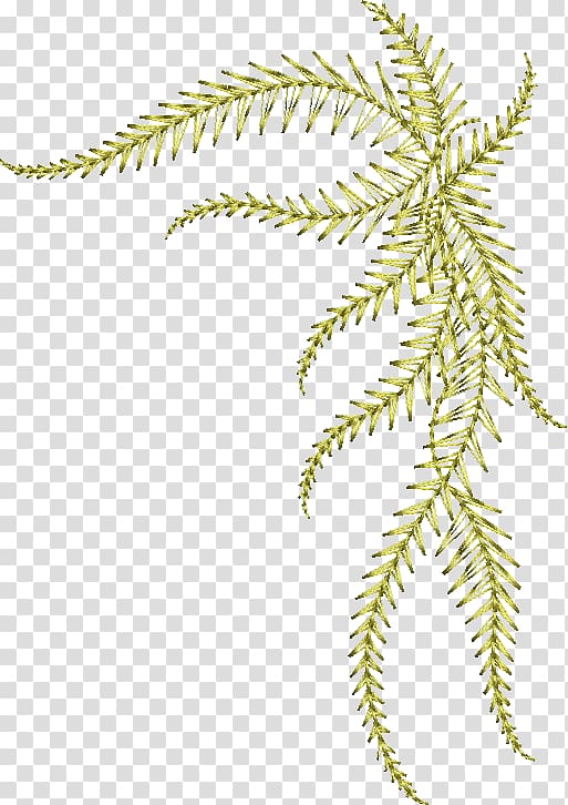 green and yellow leaves, Embroidery stitch Machine embroidery, embroidery transparent background PNG clipart
