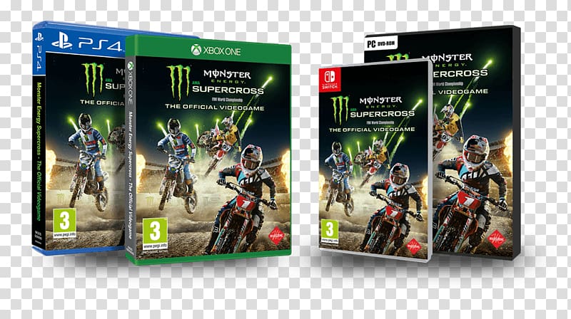Monster Energy AMA Supercross An FIM World Championship Xbox 360 PlayStation 4 MXGP 3, games website transparent background PNG clipart