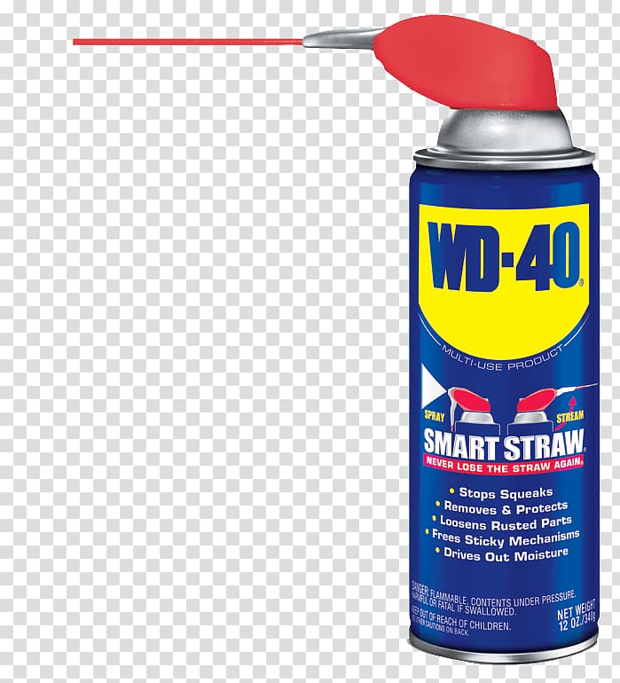 WD-40 Lubricant Aerosol spray Marketing, stain removal transparent background PNG clipart