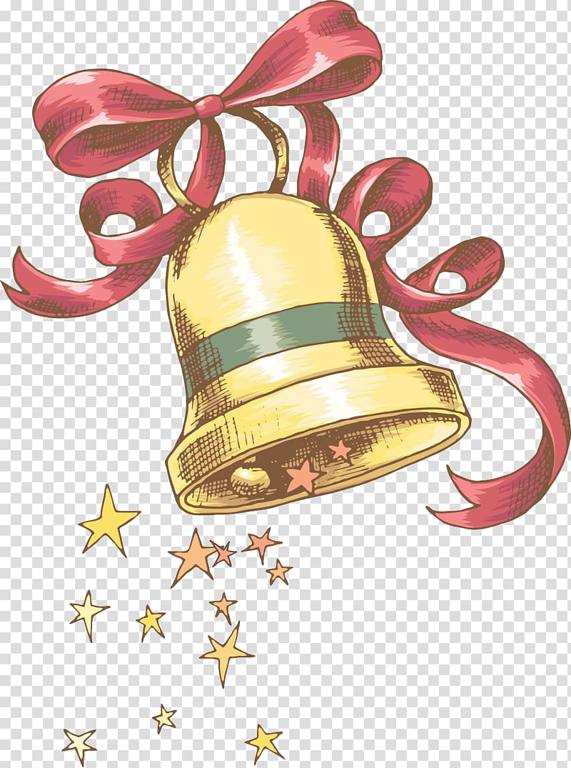 Press Christmas Bell Ringtone, Bell creative gift transparent background PNG clipart