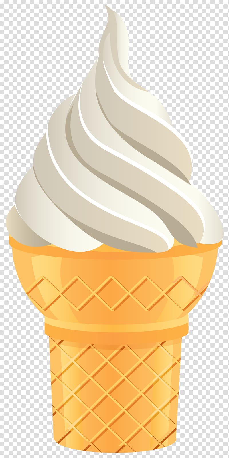 ice cream illustration, Ice cream cone Flavor Cup, Vanilla Ice Cream Cone transparent background PNG clipart
