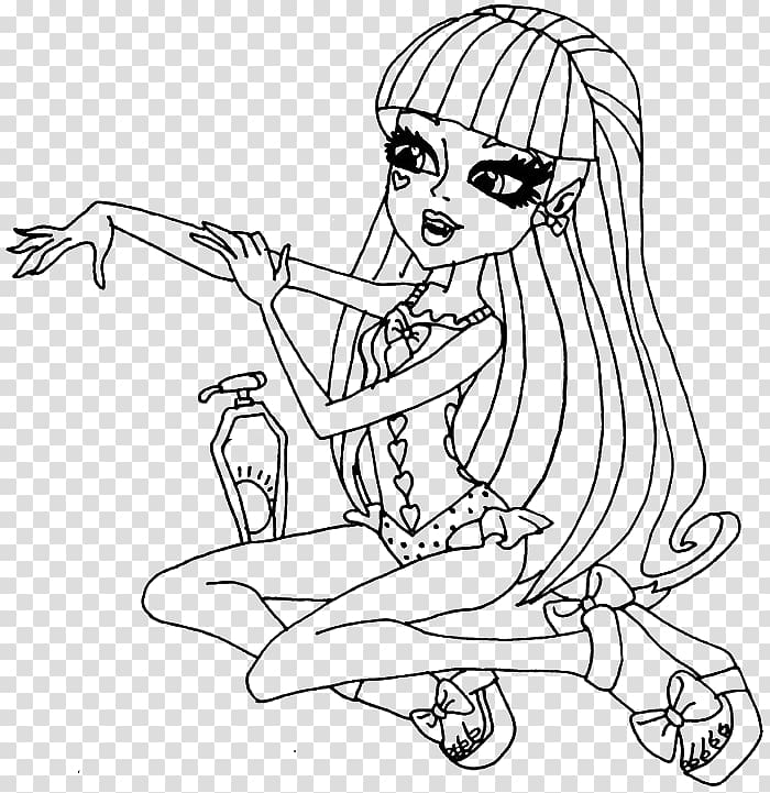 Monster High Clawdeen Wolf Doll Coloring book Frankie Stein Monster High Sweet 1600, Narozeninová, Draculaura, doll transparent background PNG clipart