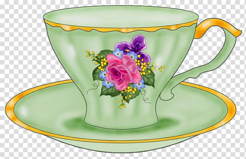 Tableware Teacup Saucer Coffee cup , tea time transparent background PNG clipart