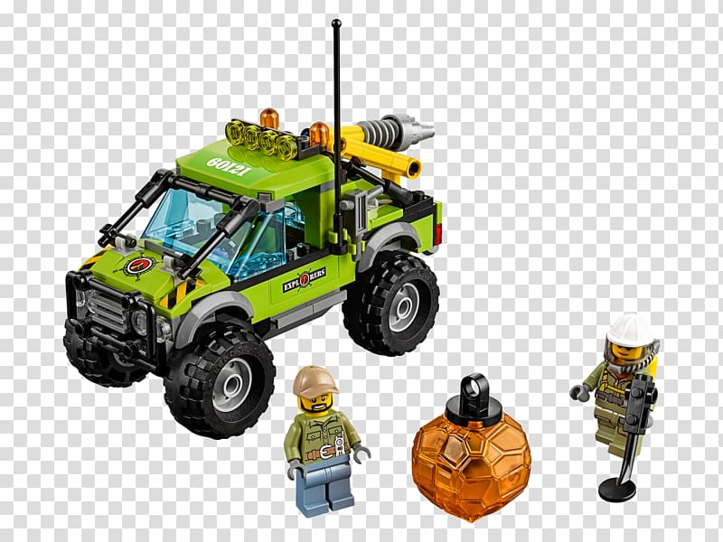 LEGO 60121 City Volcano Exploration Truck LEGO 60124 City Volcano Exploration Base Toy Lego minifigure, toy transparent background PNG clipart