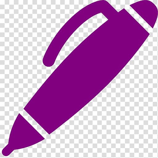 Paper Ballpoint pen Computer Icons Marker pen, purple transparent background PNG clipart