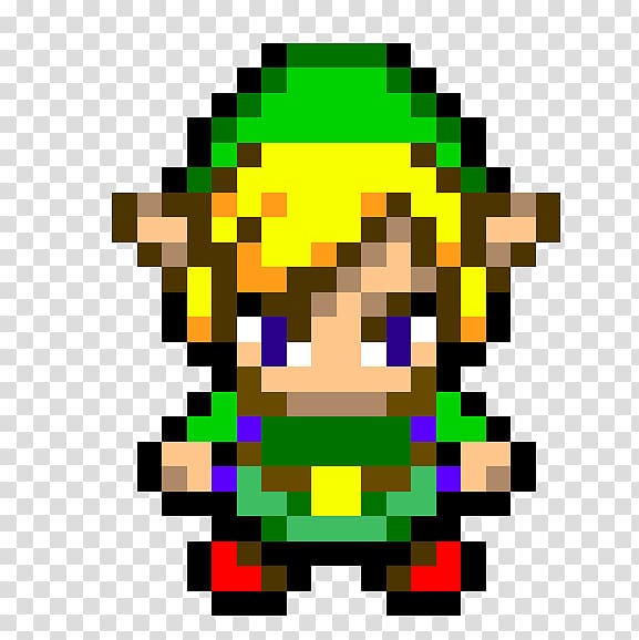 The Legend of Zelda: A Link to the Past The Legend of Zelda: The Minish Cap The Legend of Zelda: Ocarina of Time 3D, cartoon character pixel art transparent background PNG clipart