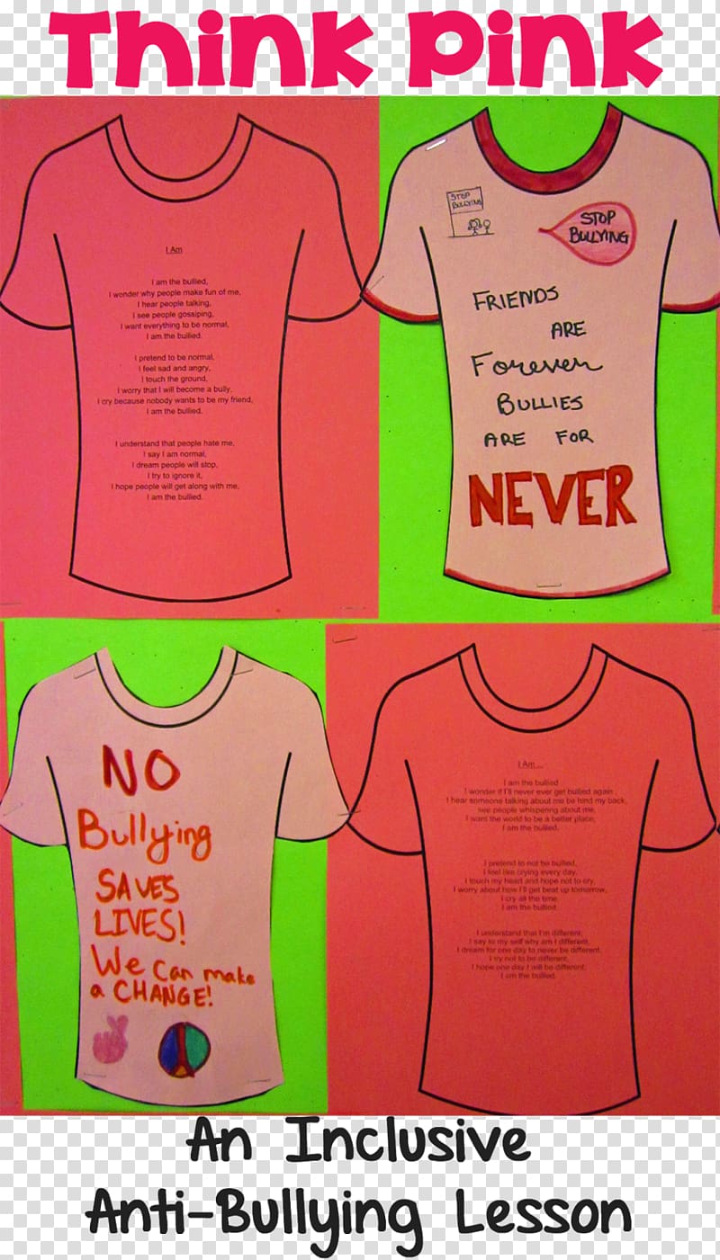 T-shirt Anti-Bullying Day Wonder, T-shirt transparent background PNG clipart