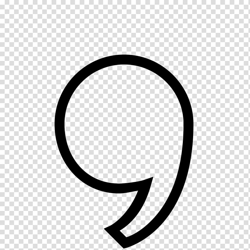 Comma transparent background PNG clipart