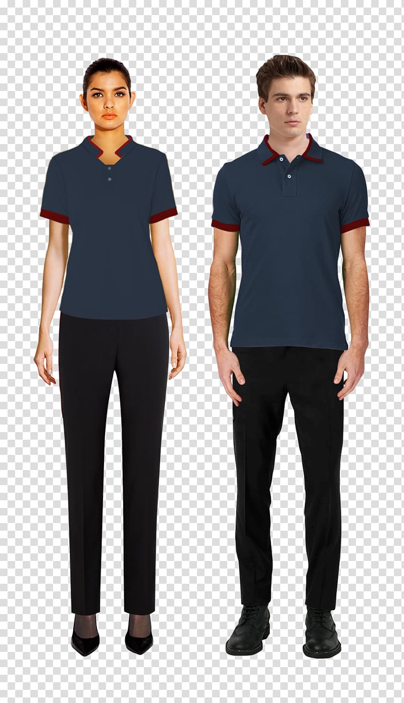 Uniform T-shirt Clothing Hotel Workwear, T-shirt transparent background PNG clipart