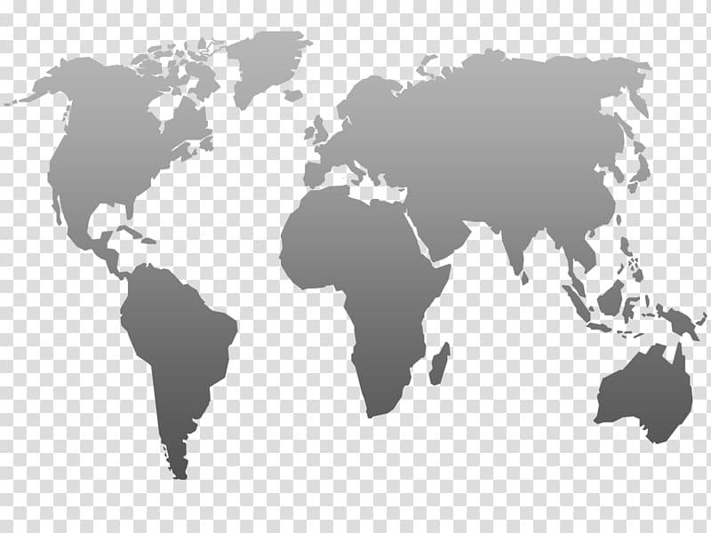 gray map illustration, World map Globe, World map transparent background PNG clipart