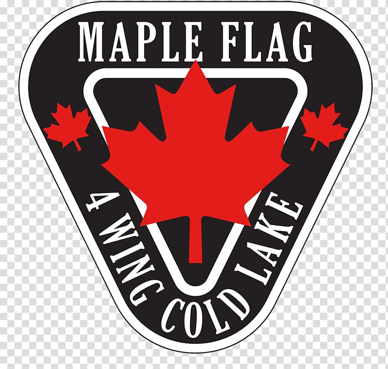 Maple Flag Maple leaf Royal Canadian Air Force Cold Lake Air Show Flag of Canada, Wing flag transparent background PNG clipart