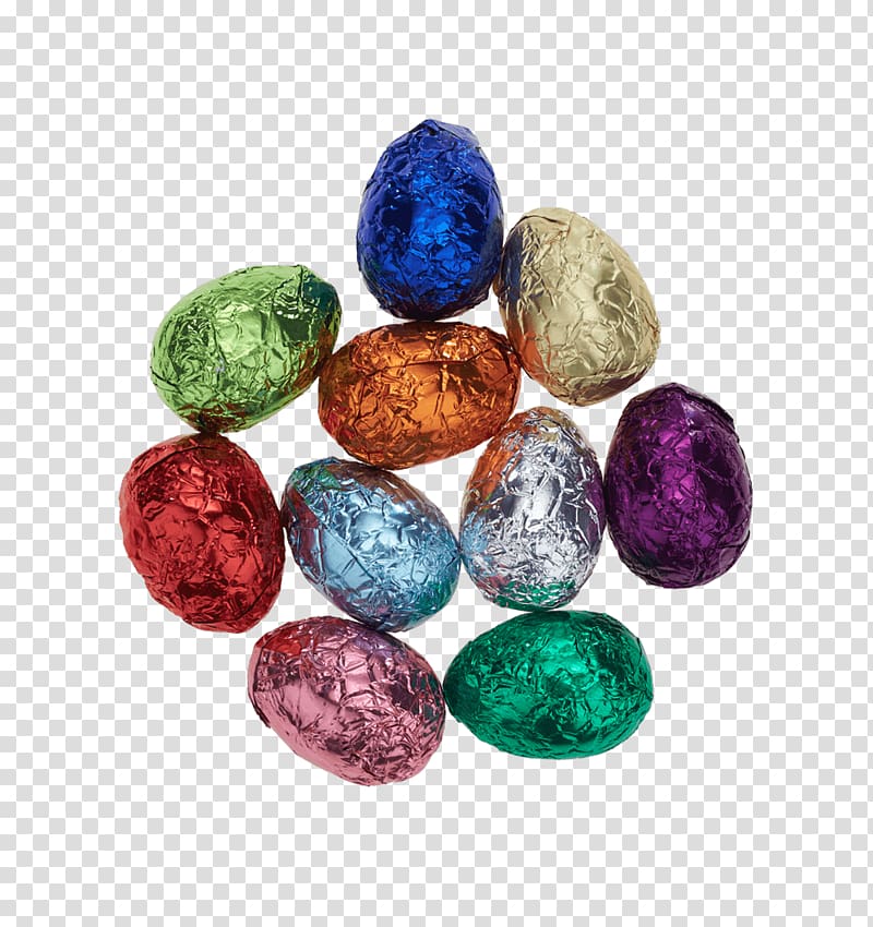 assorted-color chocolate egg wraps illustration, Circle Of Easter Chocolate Eggs transparent background PNG clipart