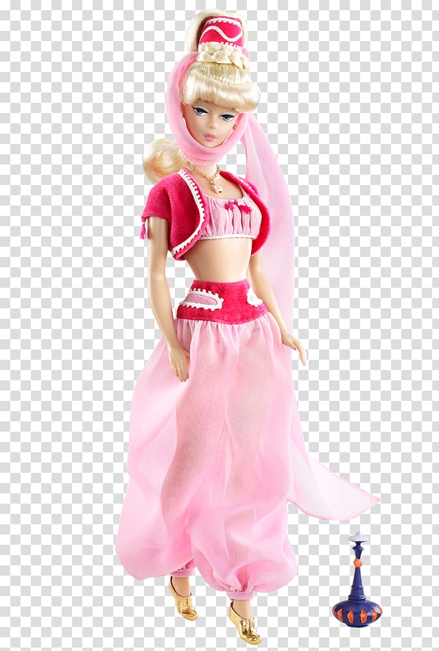 I Dream of Jeannie Samantha Barbie Barbara Eden Doll, old-fashioned tv transparent background PNG clipart