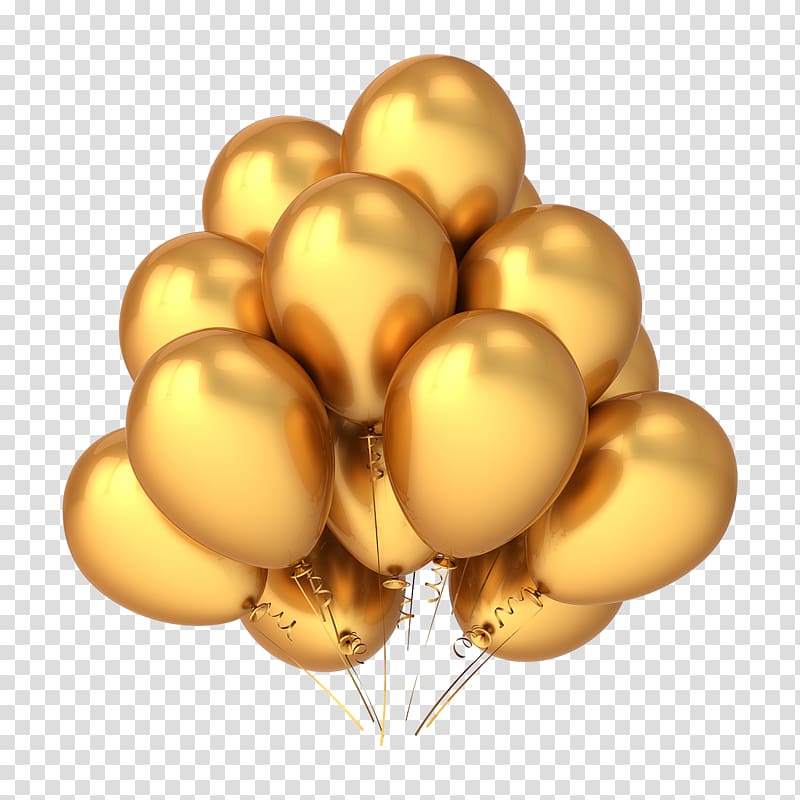 mylar balloons gold