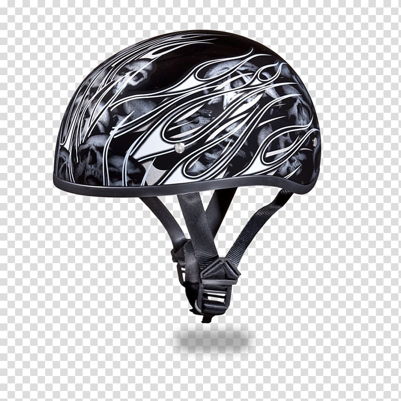 Motorcycle Helmets Daytona Helmets Harley-Davidson, flame skull pursuit transparent background PNG clipart