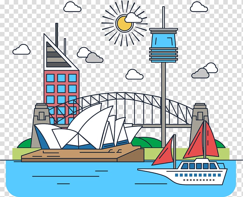 Education in Australia Gurugram Student Study skills, Sydney Opera House outside of the sea transparent background PNG clipart