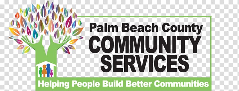 Logo Volunteering Community service Palm Beach County Human & Veteran Services, COMMUNITY SERVICE transparent background PNG clipart