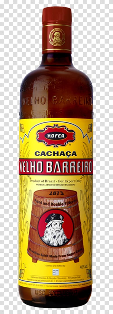 Cachaça Liquor Rum Velho Barreiro Brazilian cuisine, aguardente transparent background PNG clipart