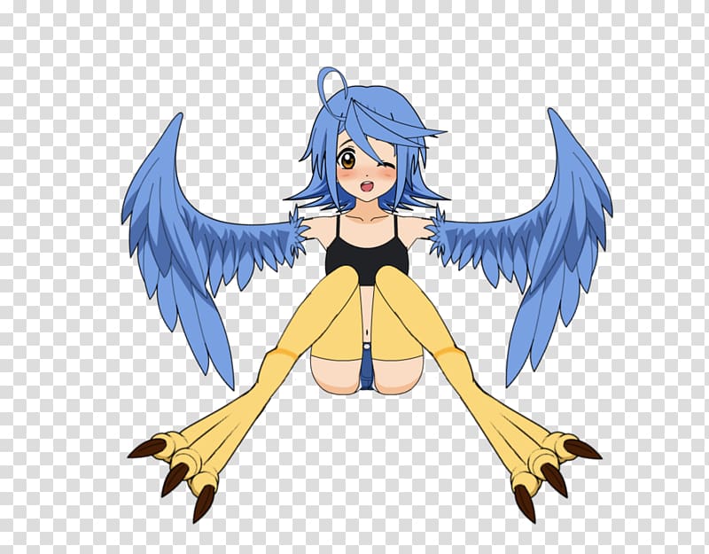 Harpy Monster Musume Anime, Papi transparent background PNG clipart