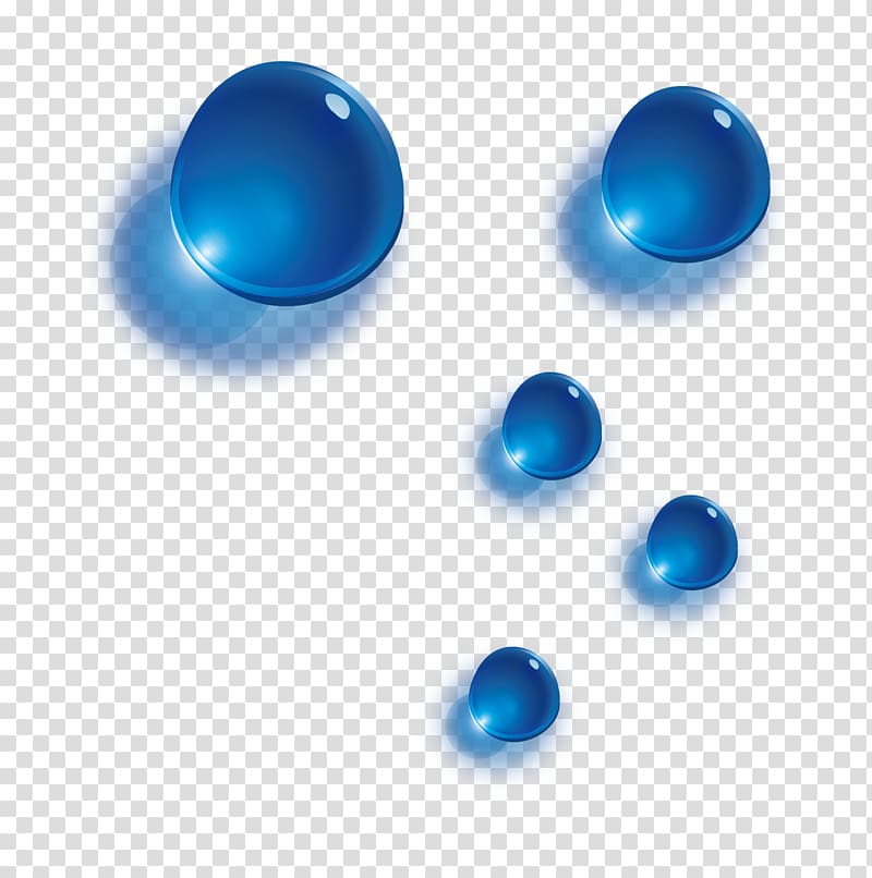 blue beads, Blue Drop, Blue water drops transparent background PNG clipart