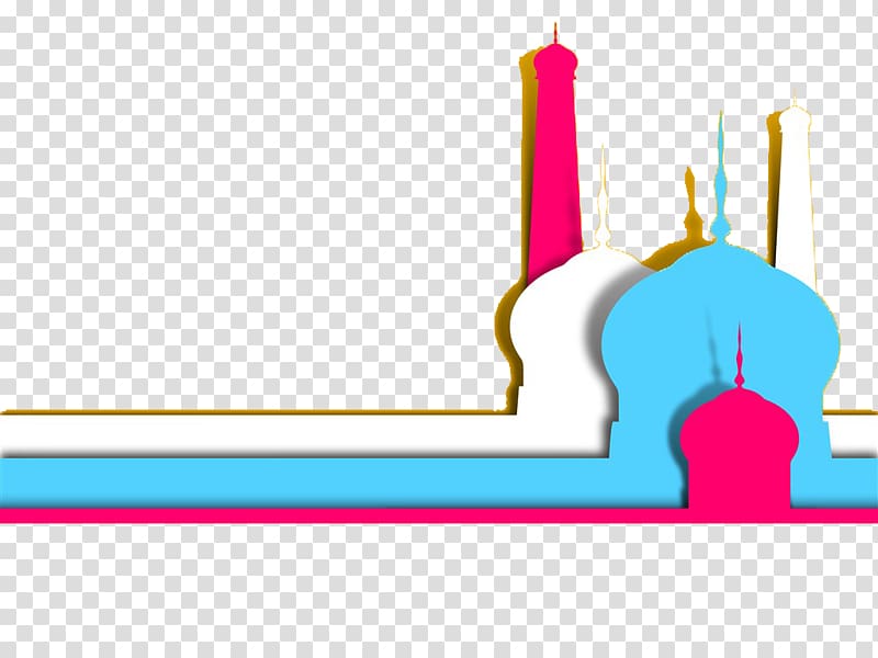Muslim Islam , Muslim architecture, assorted-color castle decor transparent background PNG clipart