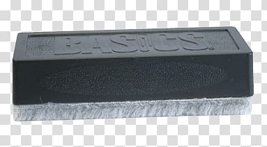 black Basics easel board eraser, Basics Chalkboard Eraser transparent background PNG clipart