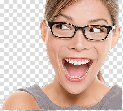 woman opening her mouth, Happy Woman transparent background PNG clipart