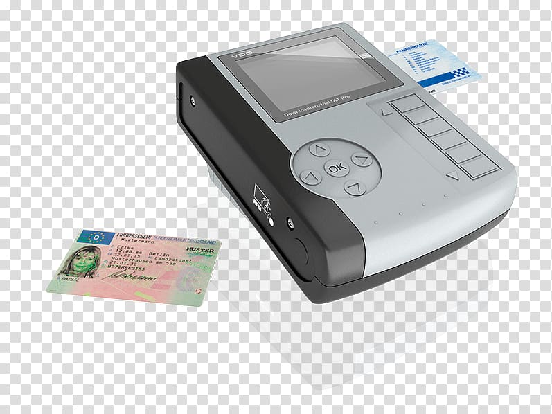 Digital tachograph Digital data VDO Electronics, driving license transparent background PNG clipart