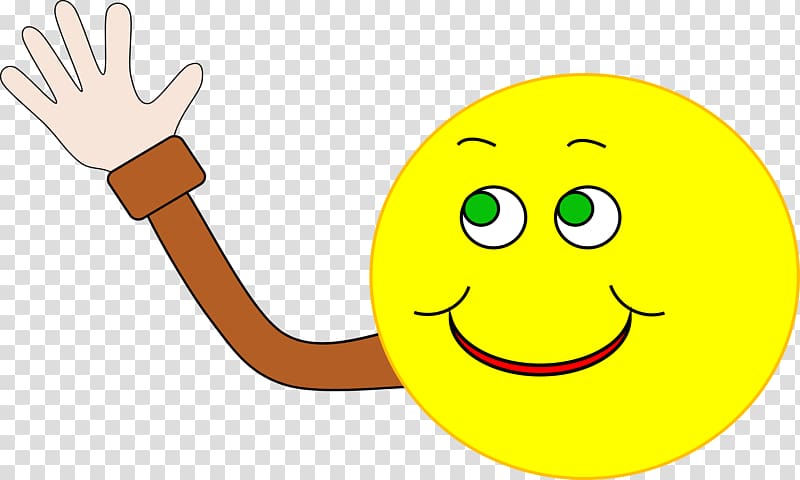 Smiley Wave , goodbye transparent background PNG clipart