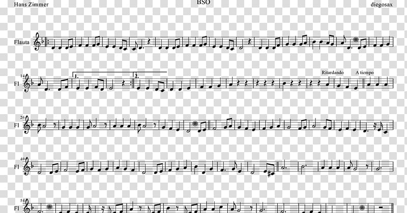Recorder Sheet Music Saxophone Flute, sheet music transparent background PNG clipart