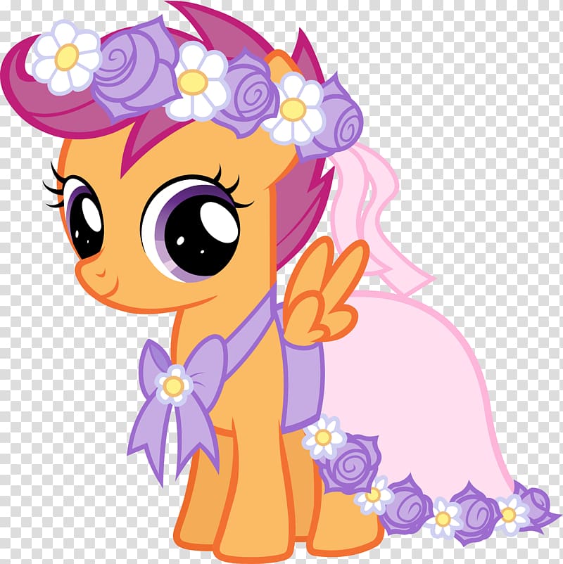 Scootaloo Rarity Pony Sweetie Belle Twilight Sparkle, wreath wedding transparent background PNG clipart