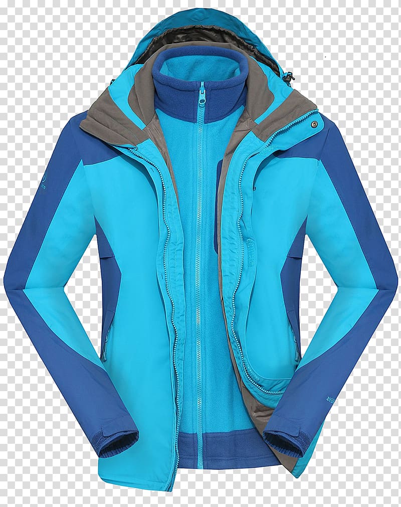 Hoodie Tracksuit Clothing Blue, Winter coat transparent background PNG clipart