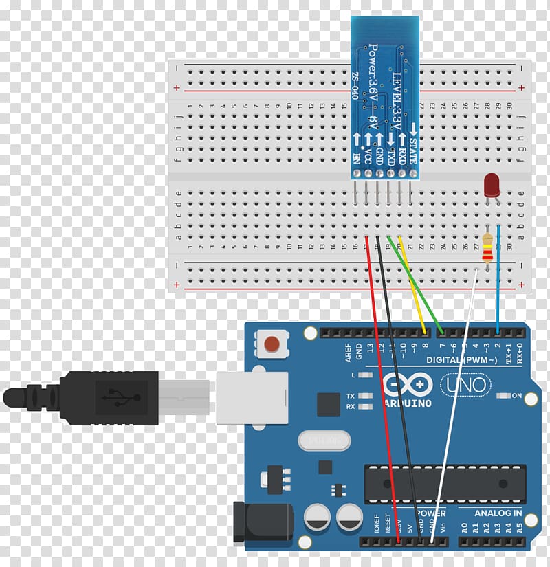 Arduino Sensor Light-emitting diode Electronic circuit Input/output, mobile bluetooth transparent background PNG clipart