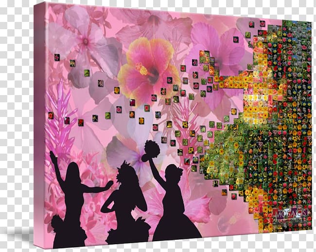 Floral design Gallery wrap Dance Art Canvas, Hula Dance transparent background PNG clipart