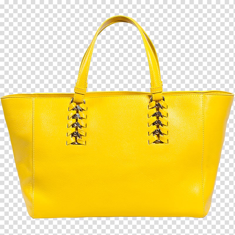 Tote bag Yellow Handbag Color, Yellow Purse transparent background PNG clipart