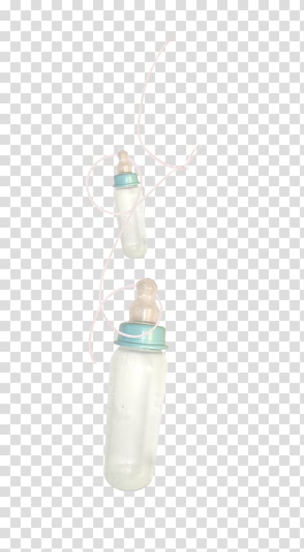 Plastic bottle Glass bottle Baby bottle, Two bottles transparent background PNG clipart