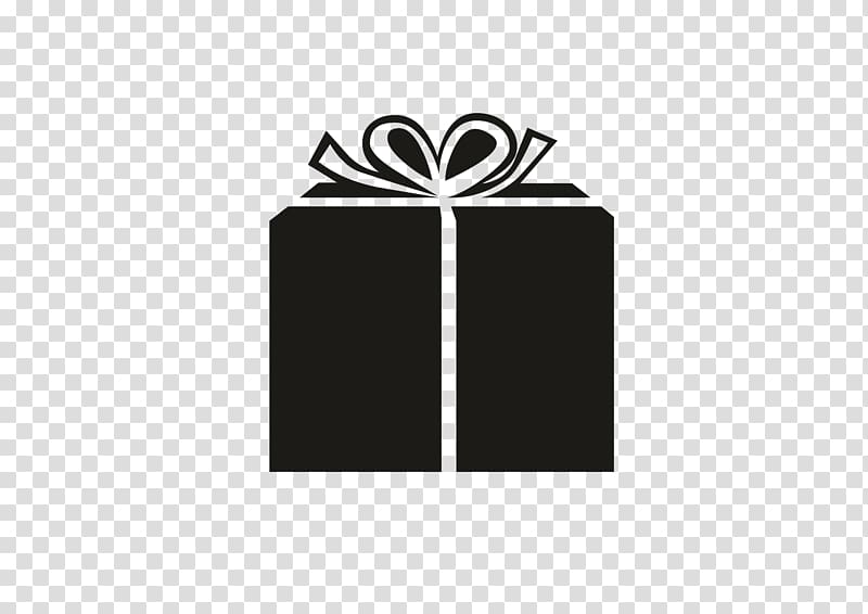 Gift Symbol , Black gift box transparent background PNG clipart