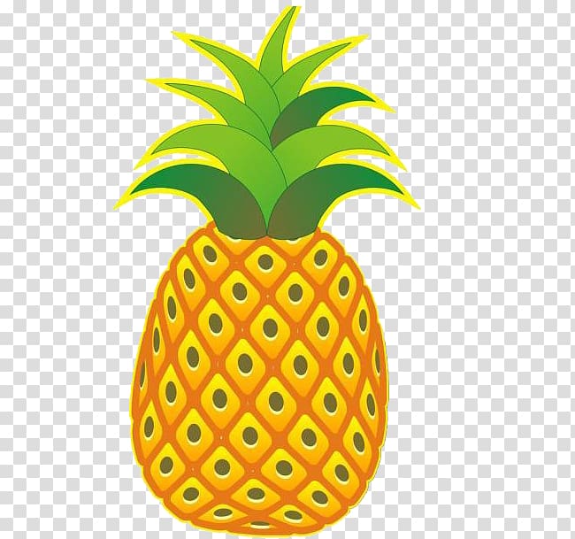 Pineapple Cartoon, pineapple transparent background PNG clipart