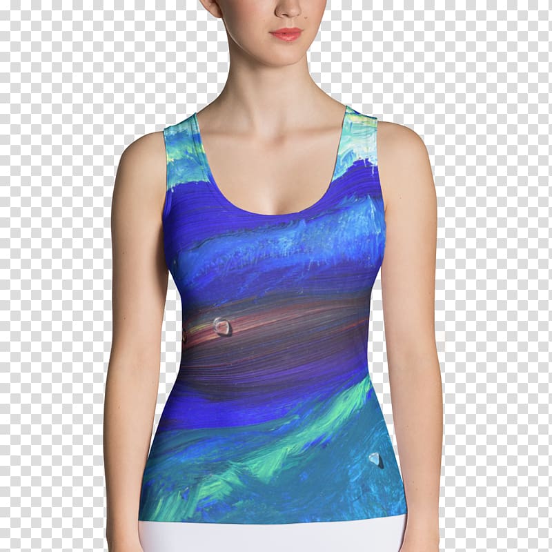 T-shirt Crop top Clothing Tanktop, white tank top transparent background PNG clipart