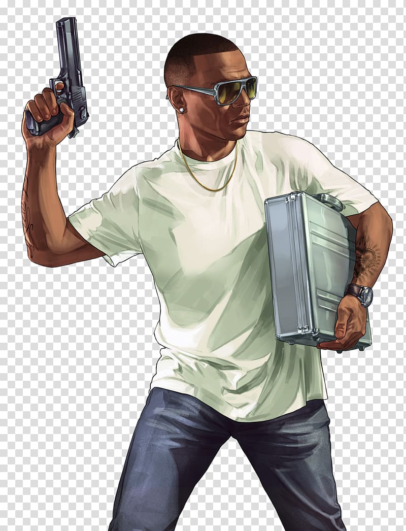 man holding briefcase , Grand Theft Auto V GTA 5 Online: Gunrunning Smuggler\'s Run Grand Theft Auto: San Andreas PlayStation 4, others transparent background PNG clipart
