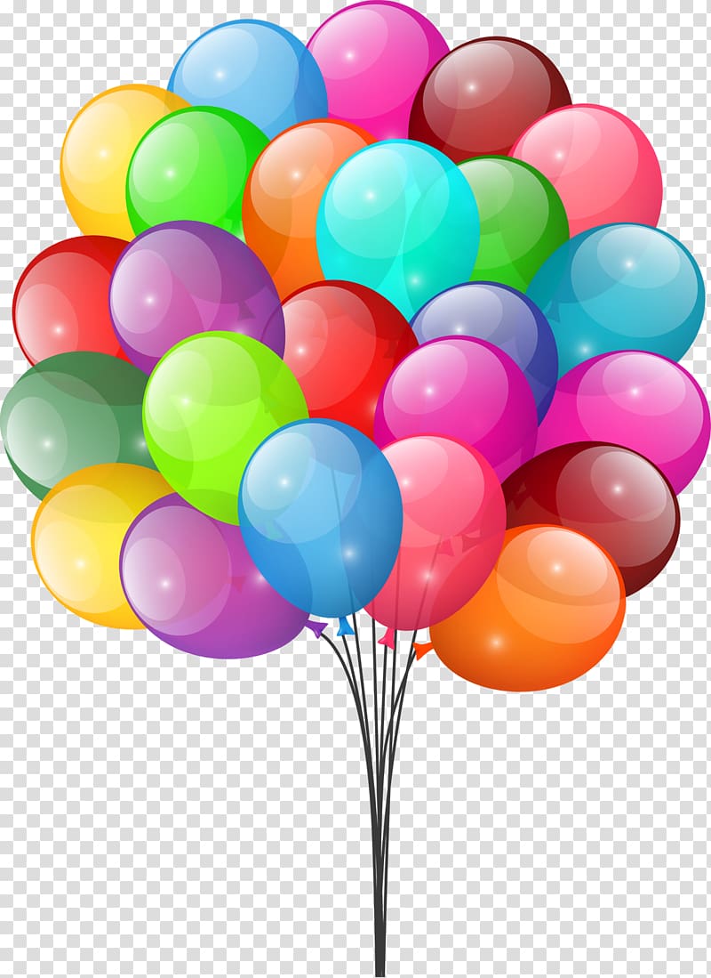 Balloon , Colored balloons transparent background PNG clipart