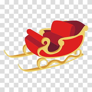 Ded Moroz Santa Claus Reindeer Sled Christmas, santa sleigh transparent background PNG clipart thumbnail