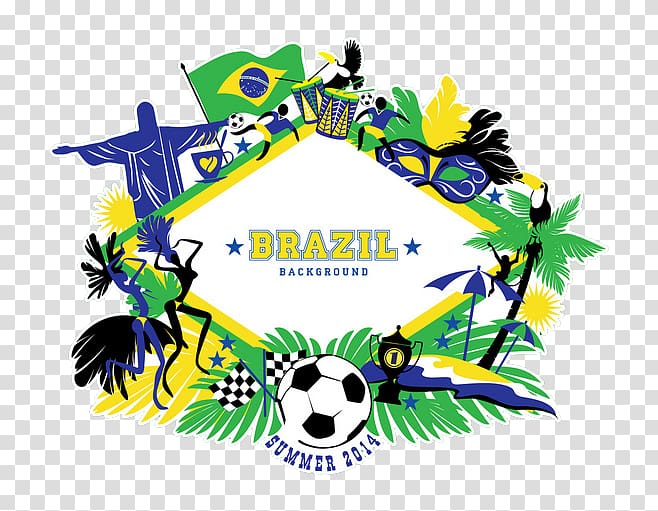 Brazil Drawing Illustration, Rio Olympics transparent background PNG clipart