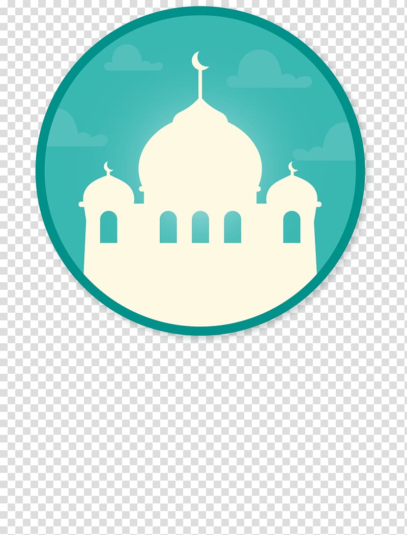 Halal Islamic New Year, Green circle building transparent background PNG clipart