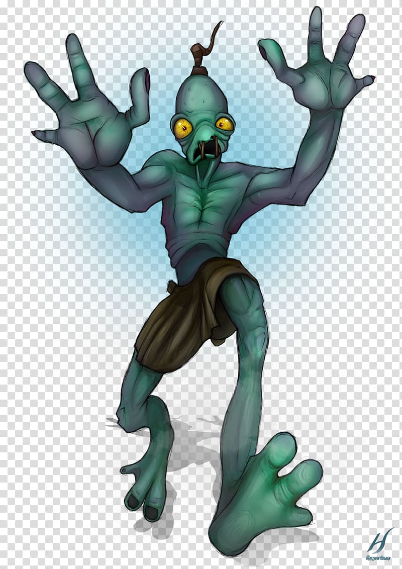 Oddworld: Abe\'s Oddysee Drawing, transparent background PNG clipart