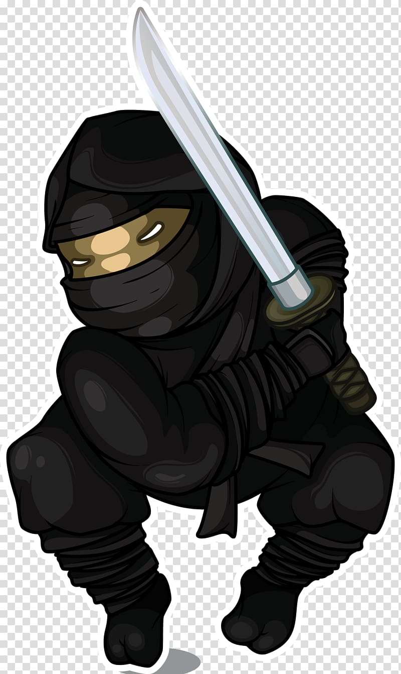 Japan Ninja Cartoon Illustration, Cartoon ninja agent material transparent background PNG clipart