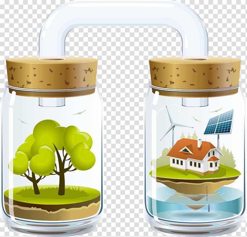 Sustainability Science for Strong Sustainability Sustainable development Illustration, bottle of buildings transparent background PNG clipart