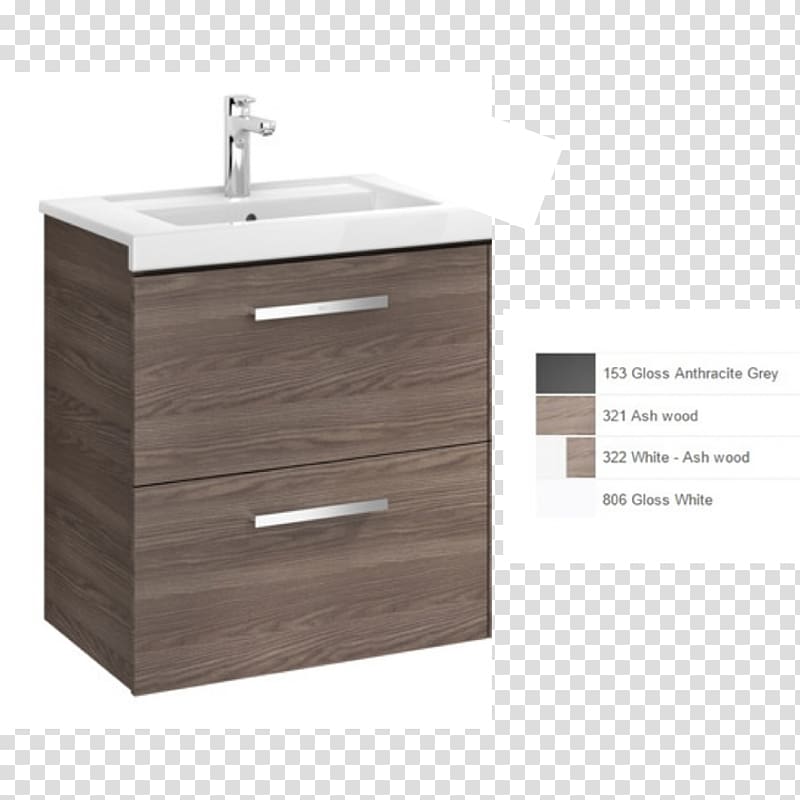 Roca Drawer Sink Bathroom cabinet Furniture, ceramic bowl transparent background PNG clipart