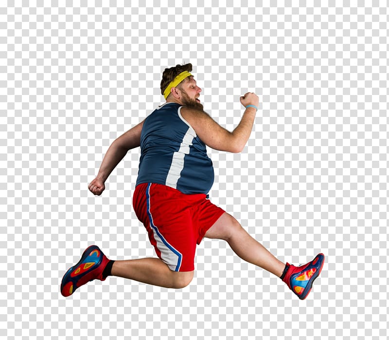 man running and wearing headband, Abdominal obesity Running Fat , fat man transparent background PNG clipart