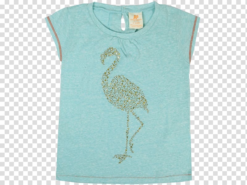 T-shirt Sleeve Neck Outerwear Animal, American Flamingo transparent background PNG clipart